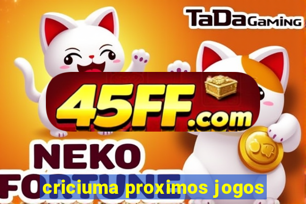 criciuma proximos jogos